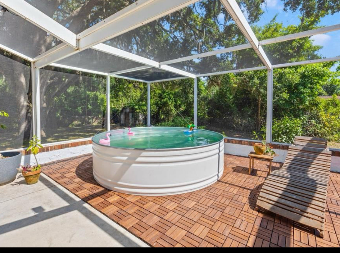 8 ft Galvanized Stock Tank Pool Package – Deposit Only