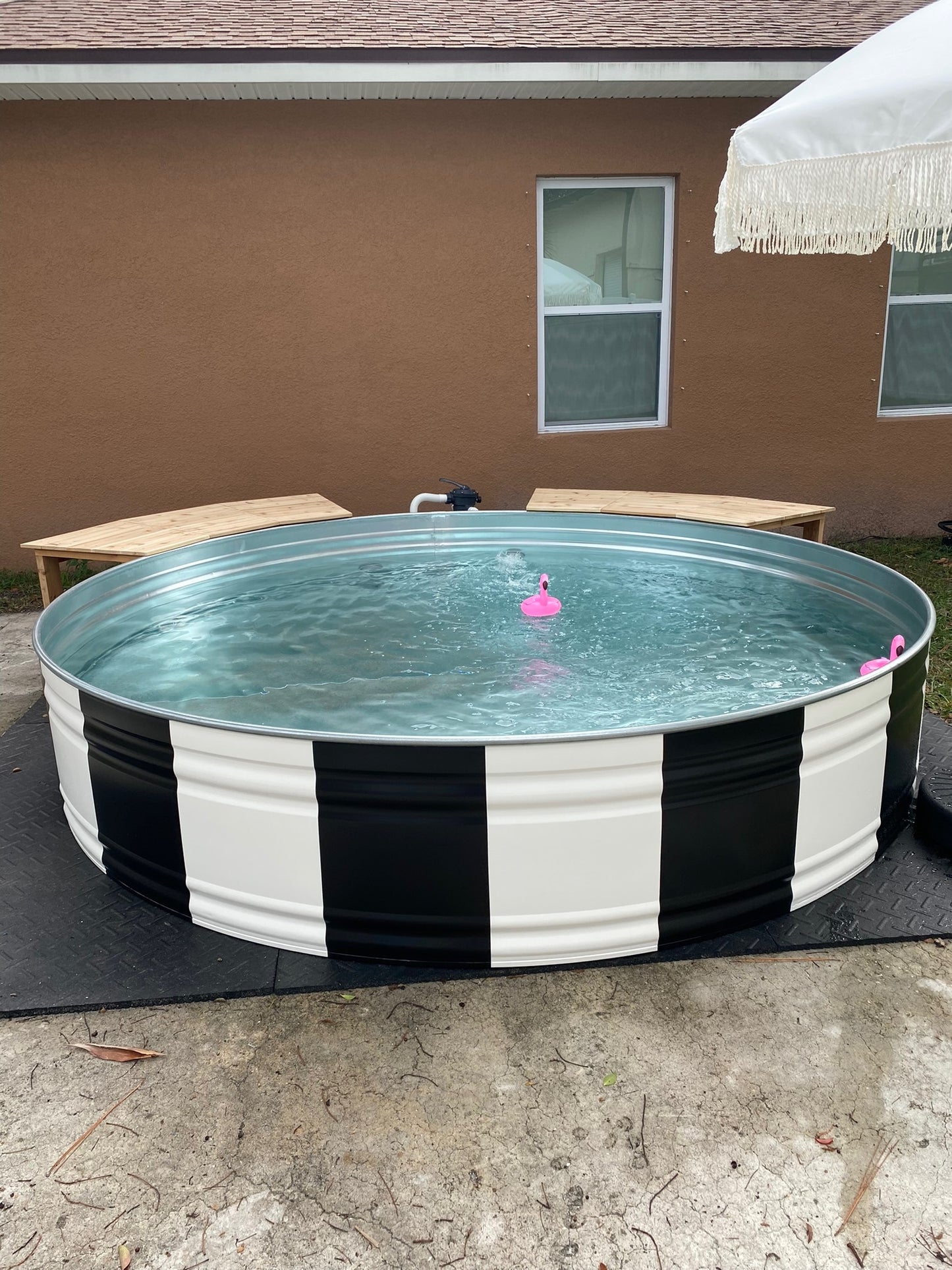 10 ft Galvanized Stock Tank Pool Package – Deposit Only