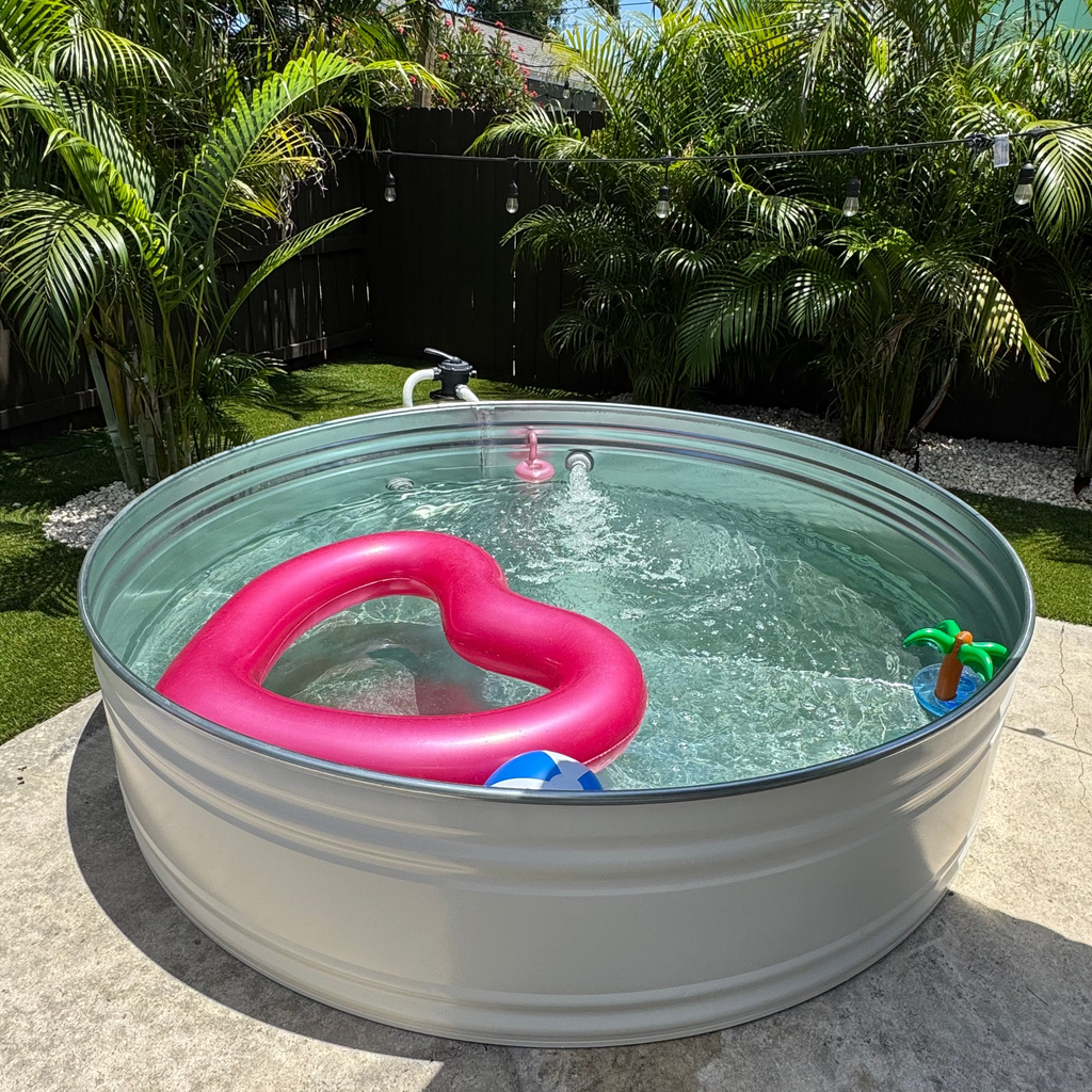 Galvanized Pool Shell Classic Stock Tank Pool—FL and AZ Installation – Gypsy Pools