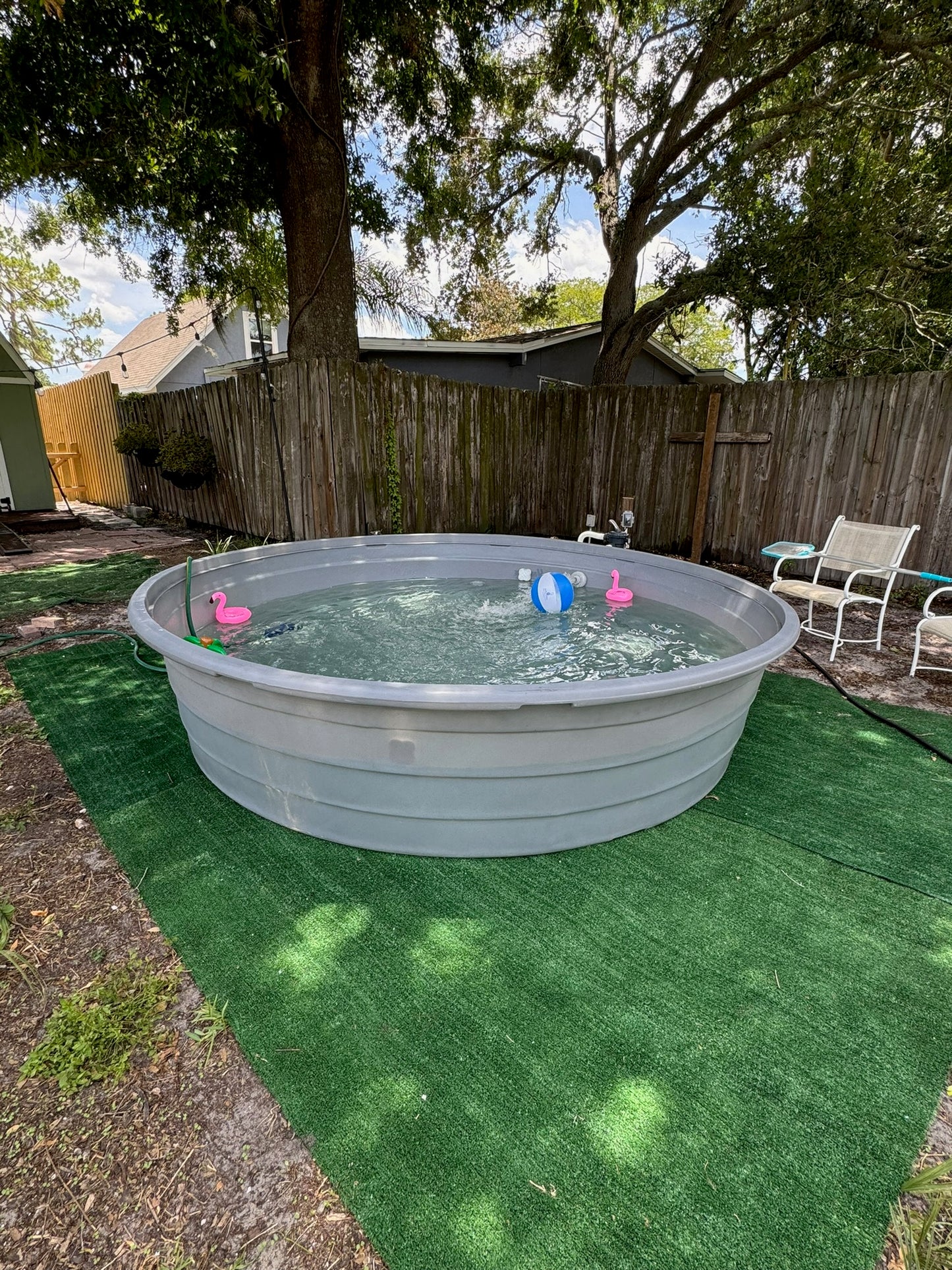 10ft Poly Stock Tank Pool Package – Deposit Only
