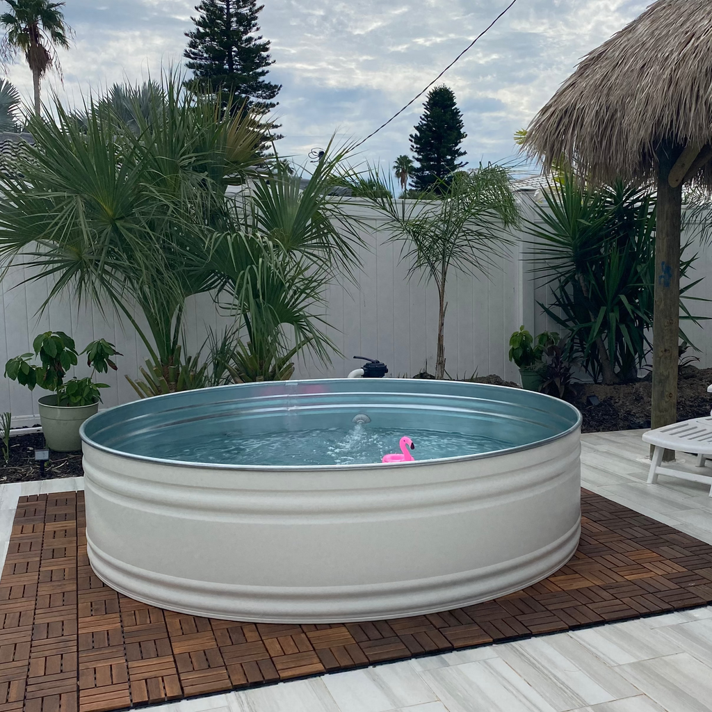Galvanized Pool Shell Classic Stock Tank Pool—FL and AZ Installation – Gypsy Pools
