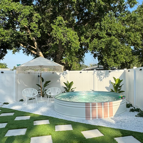 Galvanized stock tank pool 