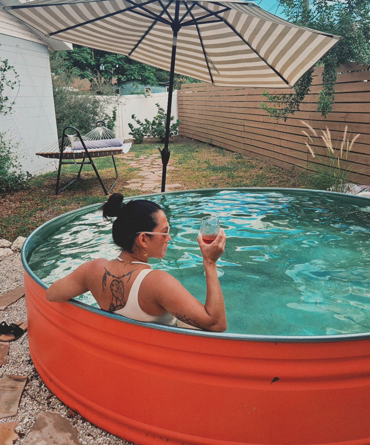 9 ft Galvanized Stock Tank Pool Package – Deposit Only